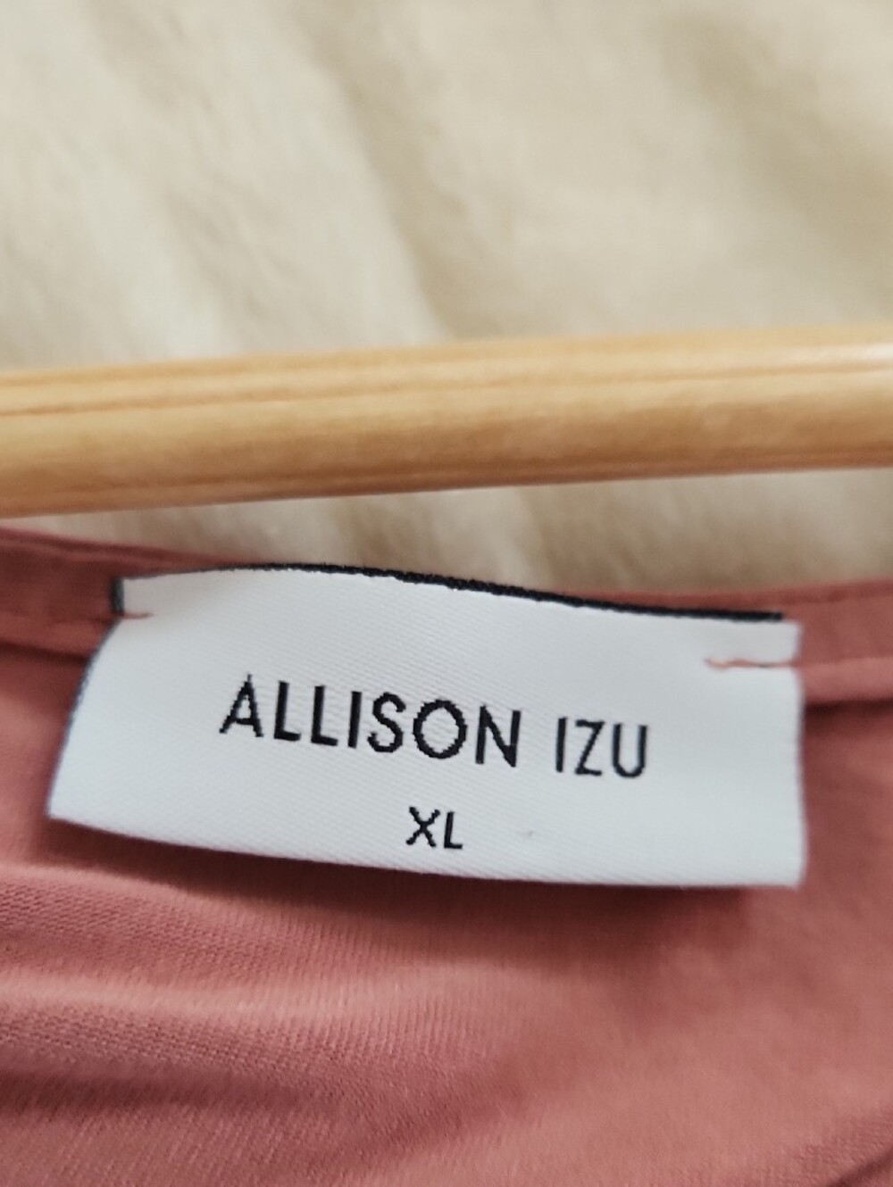 Allison Izu Rose Mauve Floral Boatneck Tunic - Picture 3 of 4